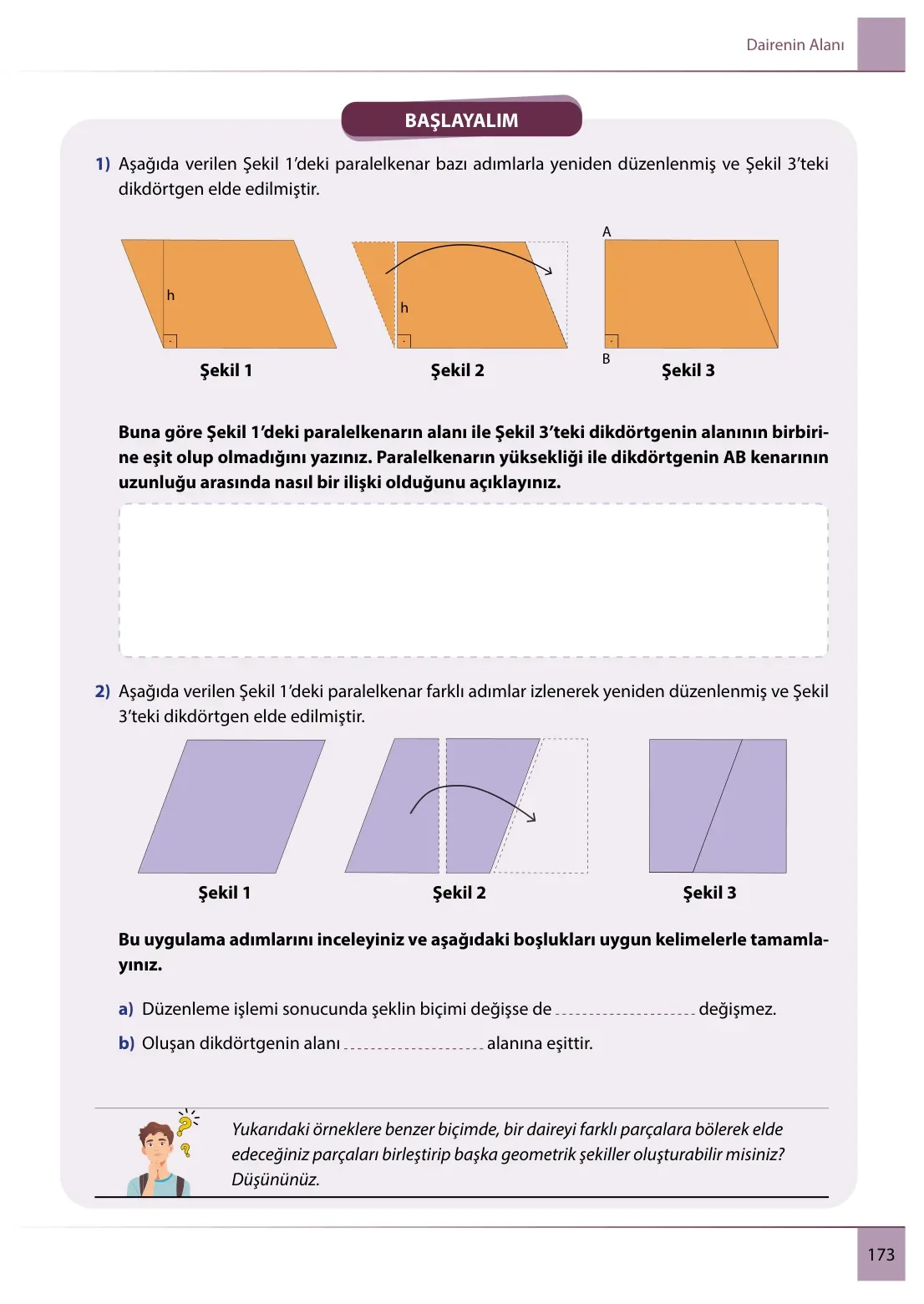 7. Sınıf Matematik Ders Kitabı Cevapları Meb Yayınları 2. Kitap Sayfa 173