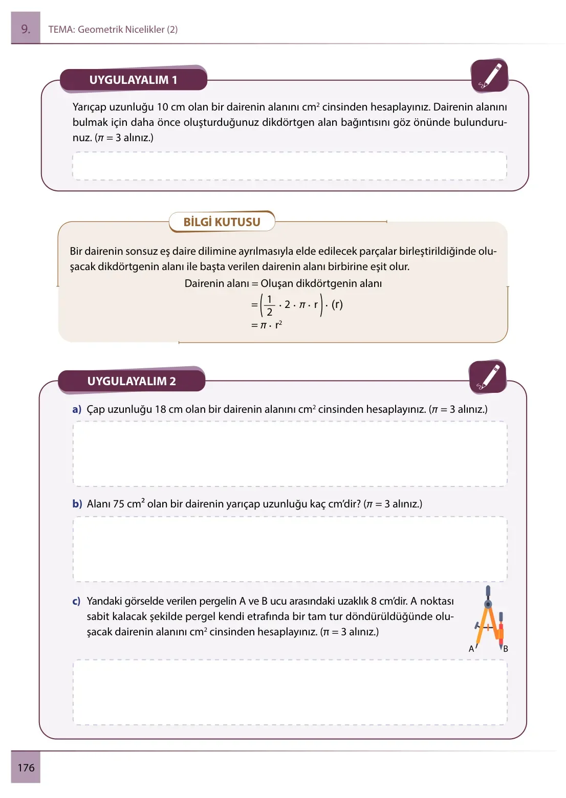 7. Sınıf Matematik Ders Kitabı Cevapları Meb Yayınları 2. Kitap Sayfa 176