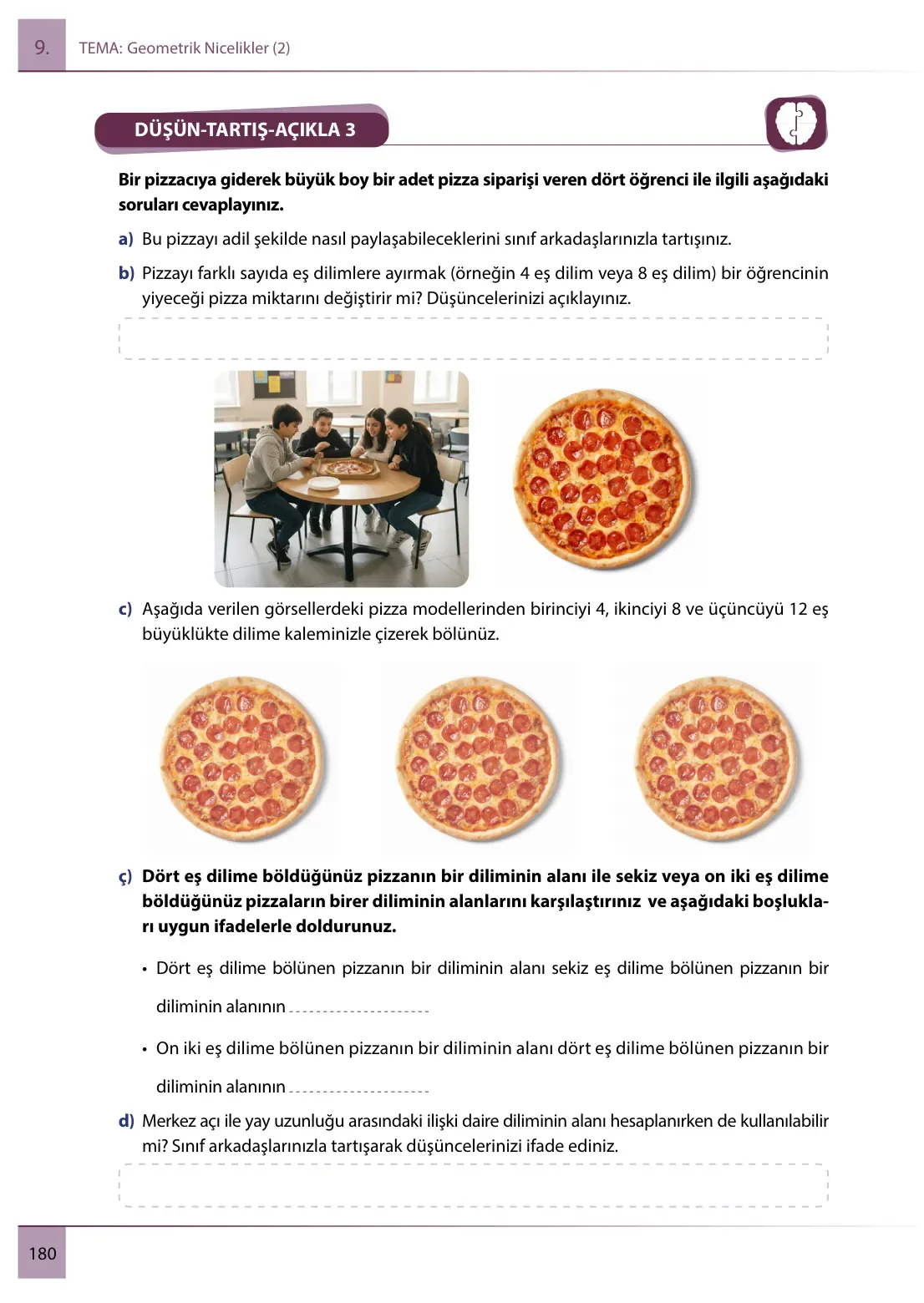 7. Sınıf Matematik Ders Kitabı Cevapları Meb Yayınları 2. Kitap Sayfa 180