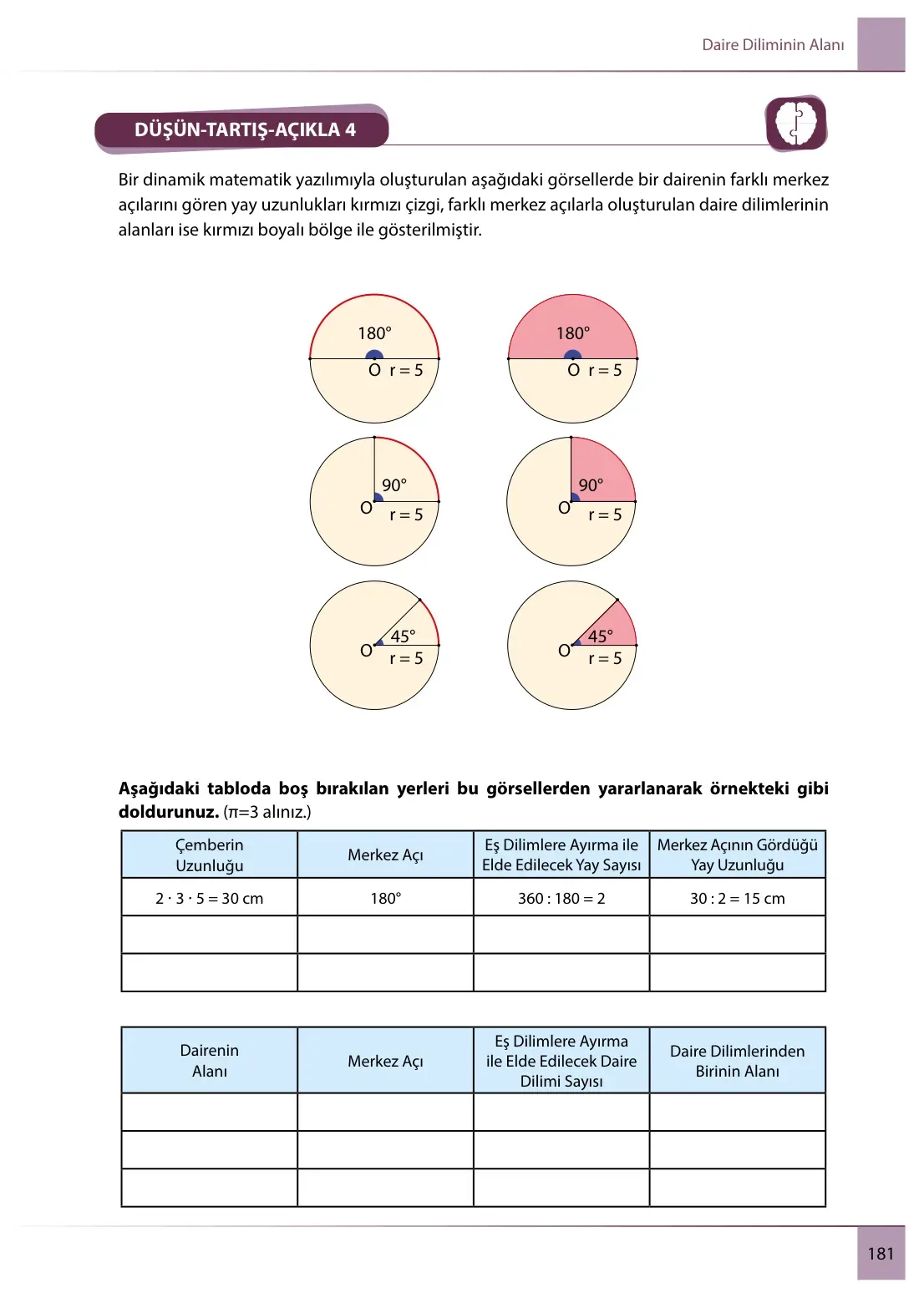 7. Sınıf Matematik Ders Kitabı Cevapları Meb Yayınları 2. Kitap Sayfa 181