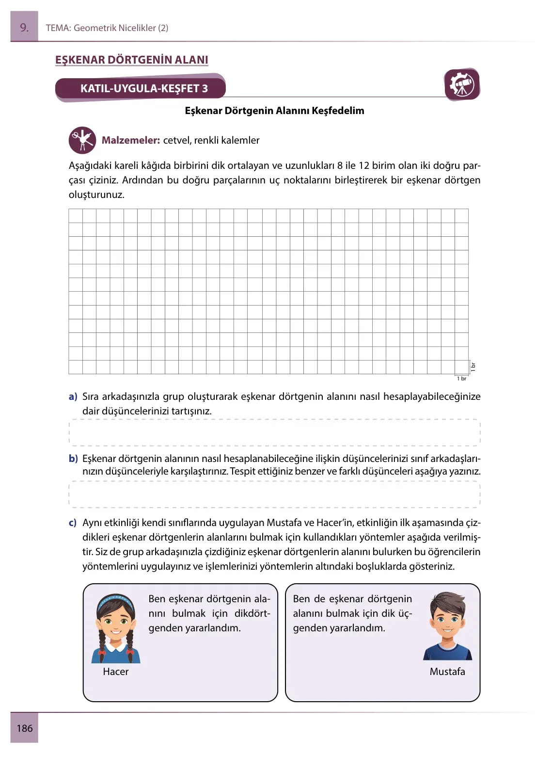 7. Sınıf Matematik Ders Kitabı Cevapları Meb Yayınları 2. Kitap Sayfa 186