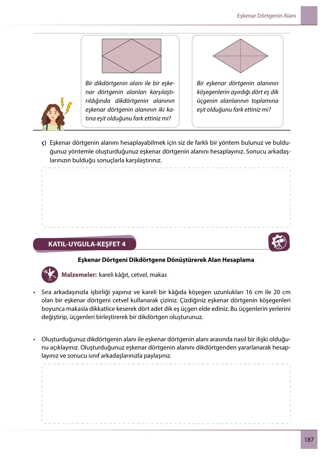 7. Sınıf Matematik Ders Kitabı Cevapları Meb Yayınları 2. Kitap Sayfa 187