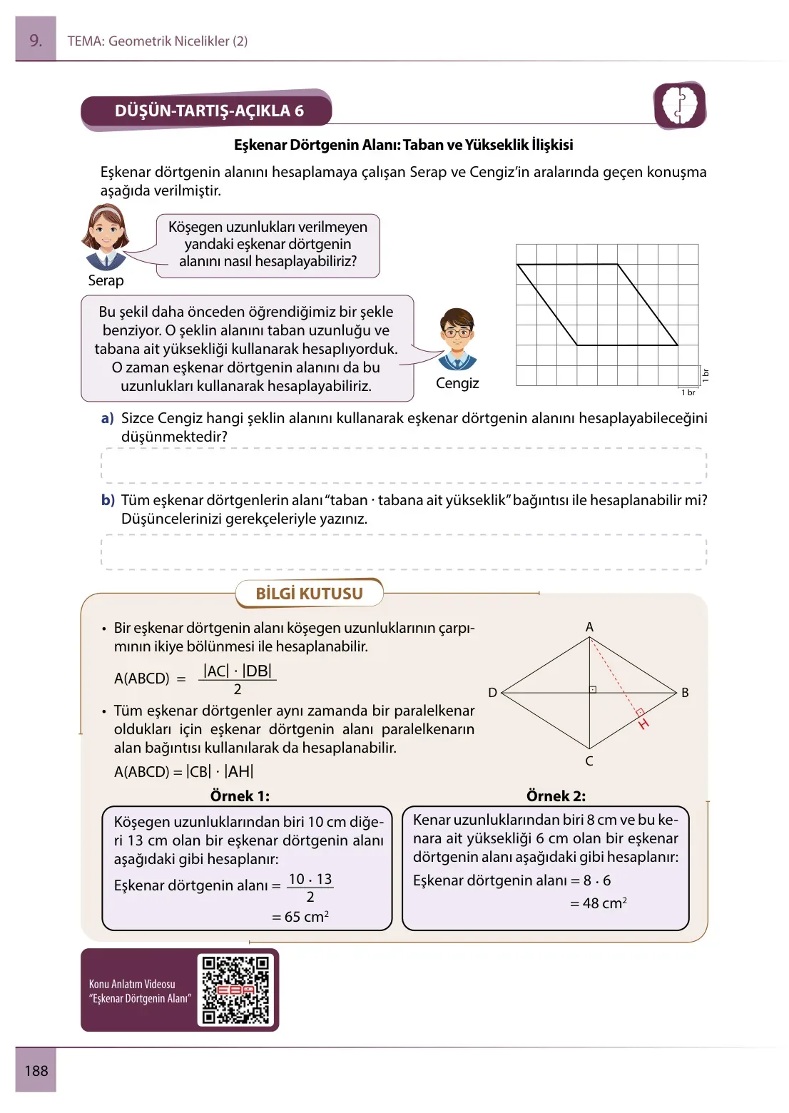 7. Sınıf Matematik Ders Kitabı Cevapları Meb Yayınları 2. Kitap Sayfa 188