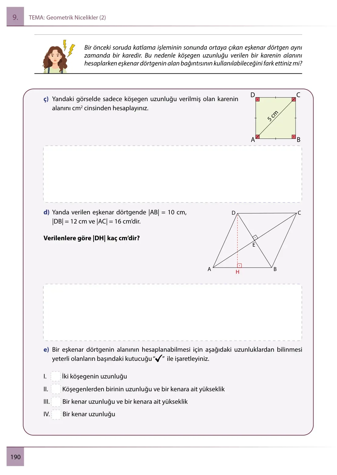 7. Sınıf Matematik Ders Kitabı Cevapları Meb Yayınları 2. Kitap Sayfa 190