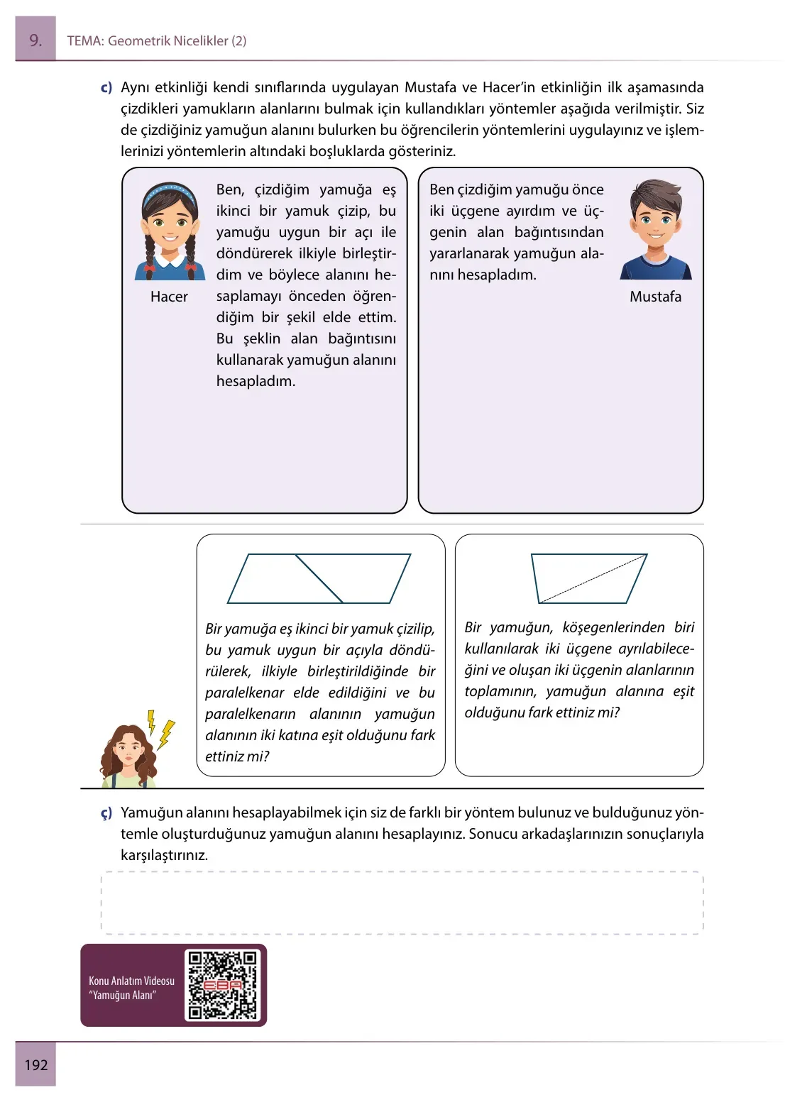 7. Sınıf Matematik Ders Kitabı Cevapları Meb Yayınları 2. Kitap Sayfa 192