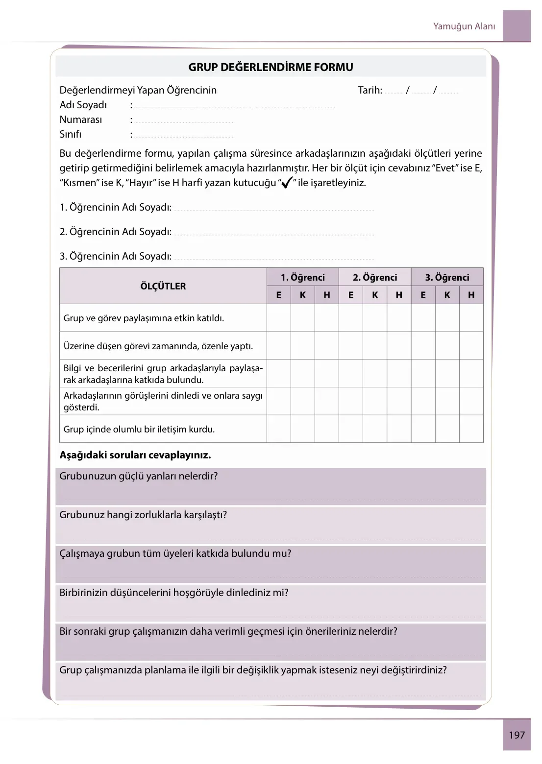 7. Sınıf Matematik Ders Kitabı Cevapları Meb Yayınları 2. Kitap Sayfa 197