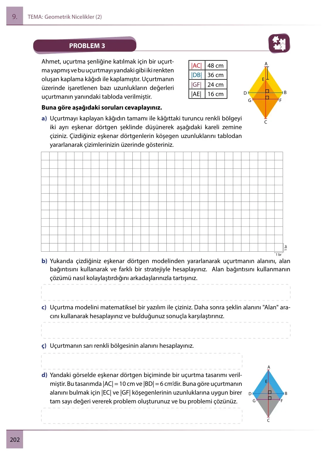 7. Sınıf Matematik Ders Kitabı Cevapları Meb Yayınları 2. Kitap Sayfa 202