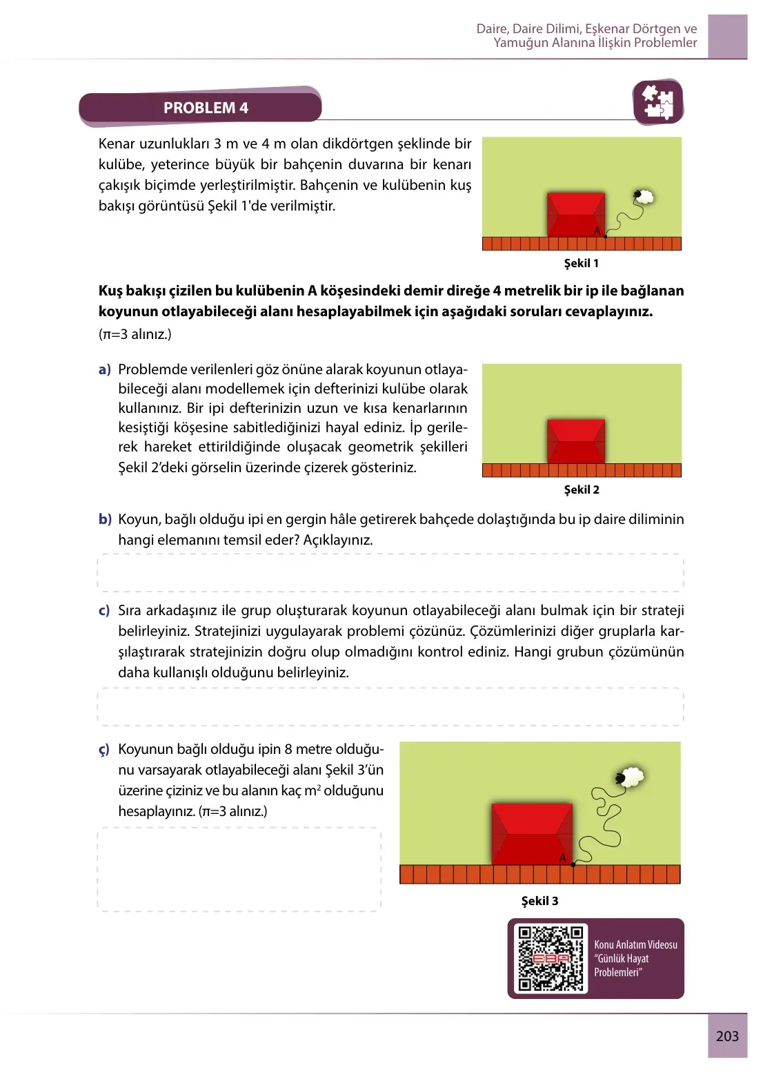 7. Sınıf Matematik Ders Kitabı Cevapları Meb Yayınları 2. Kitap Sayfa 203
