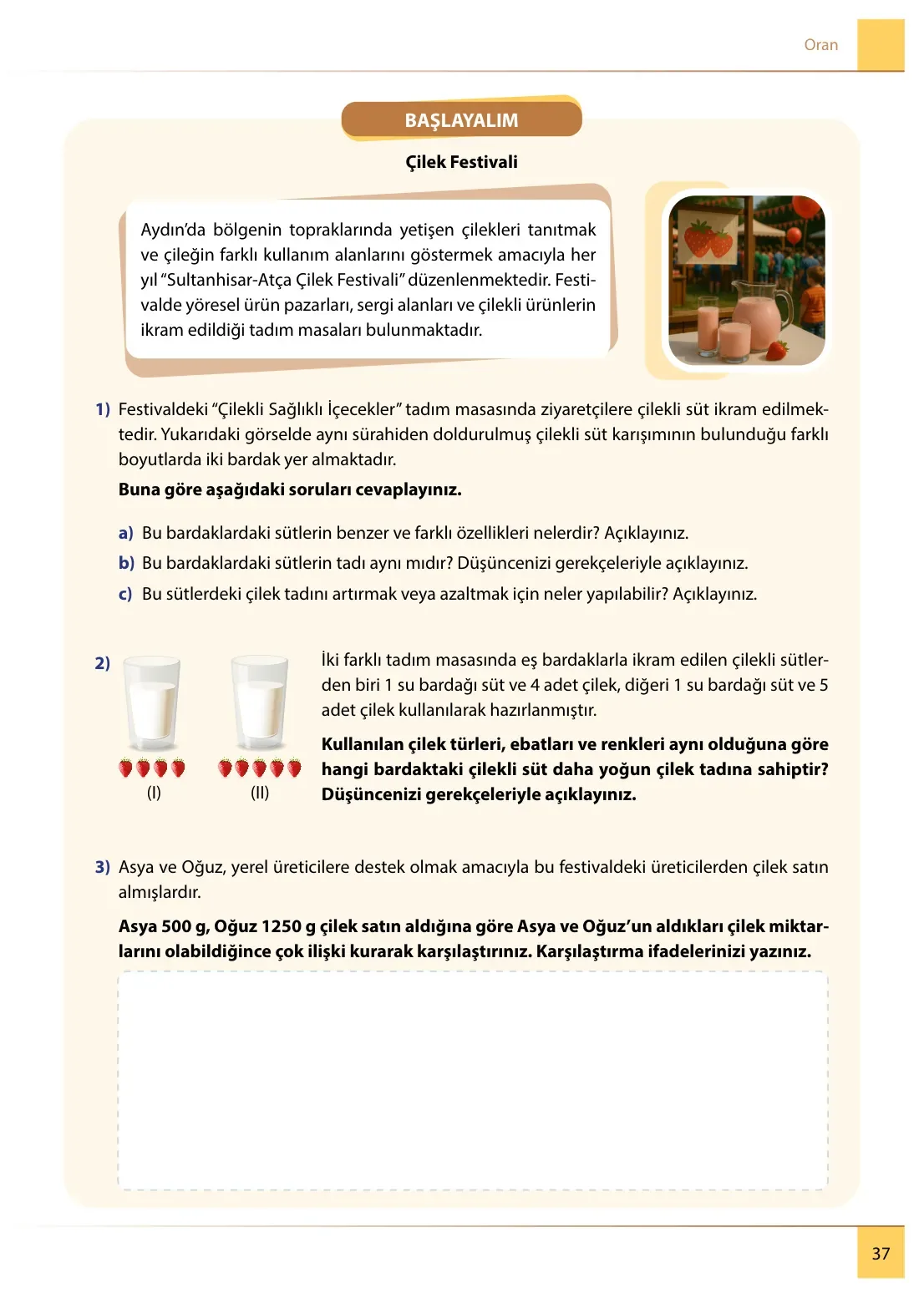 7. Sınıf Matematik Ders Kitabı Cevapları Meb Yayınları 2. Kitap Sayfa 37