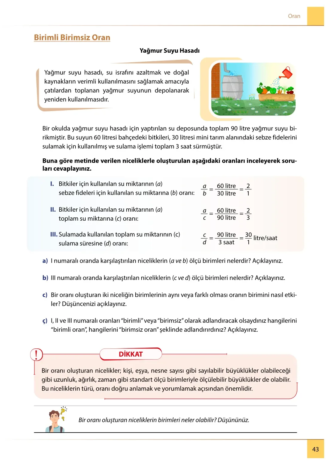 7. Sınıf Matematik Ders Kitabı Cevapları Meb Yayınları 2. Kitap Sayfa 43