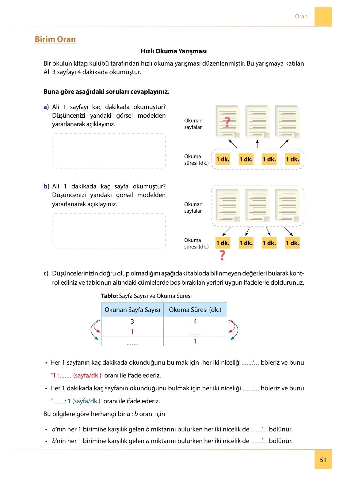 7. Sınıf Matematik Ders Kitabı Cevapları Meb Yayınları 2. Kitap Sayfa 51