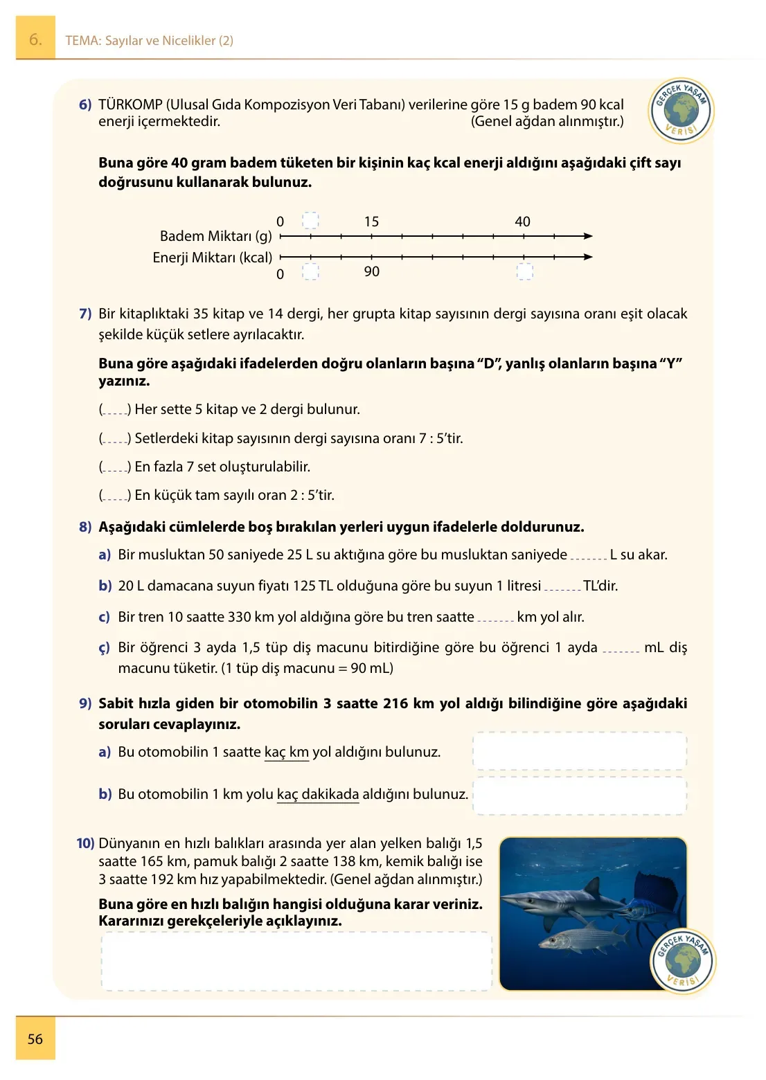 7. Sınıf Matematik Ders Kitabı Cevapları Meb Yayınları 2. Kitap Sayfa 56
