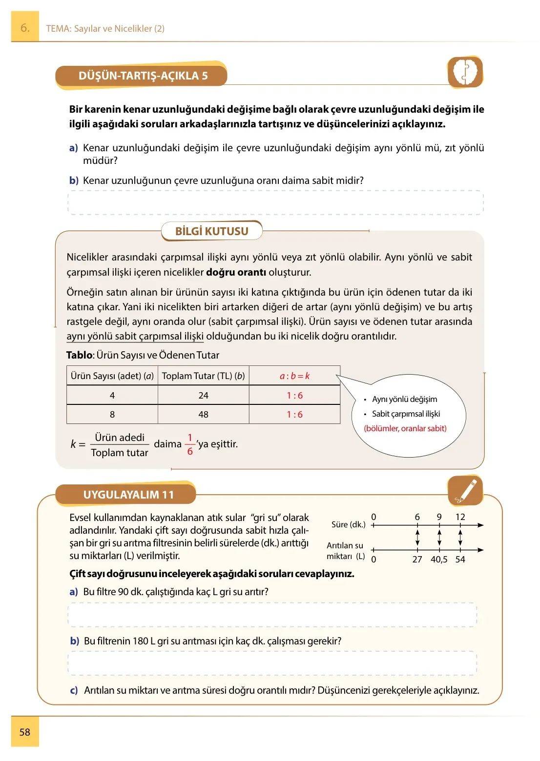7. Sınıf Matematik Ders Kitabı Cevapları Meb Yayınları 2. Kitap Sayfa 58
