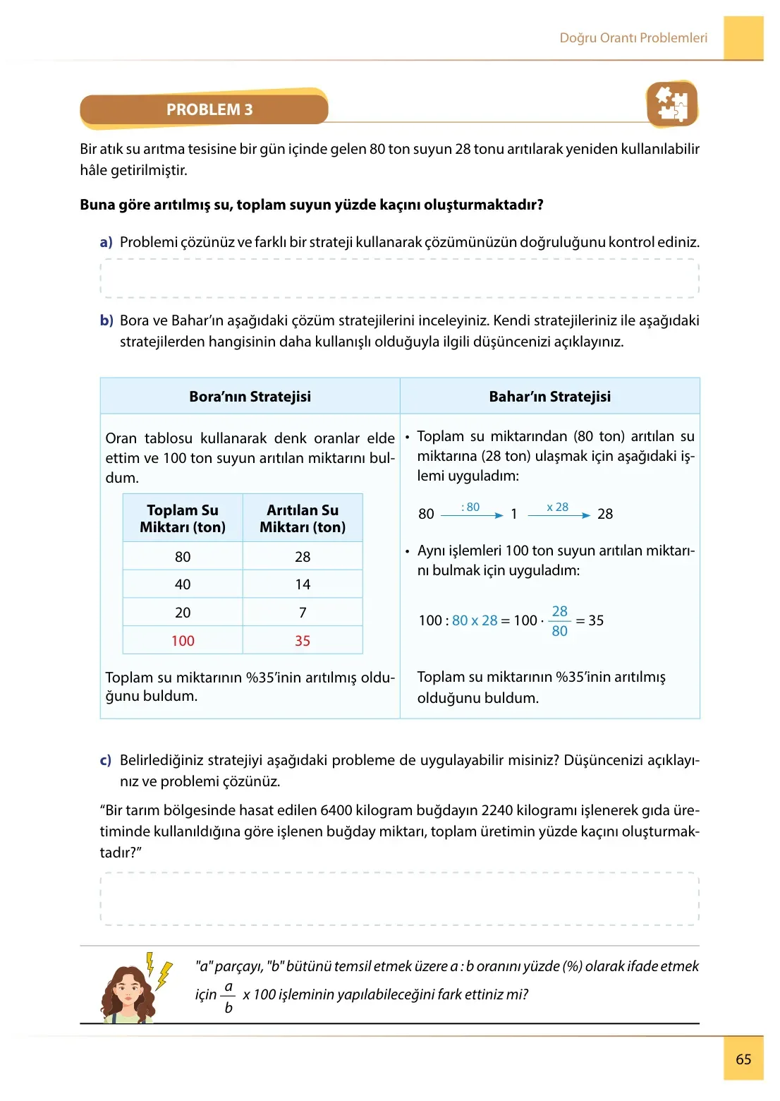 7. Sınıf Matematik Ders Kitabı Cevapları Meb Yayınları 2. Kitap Sayfa 65