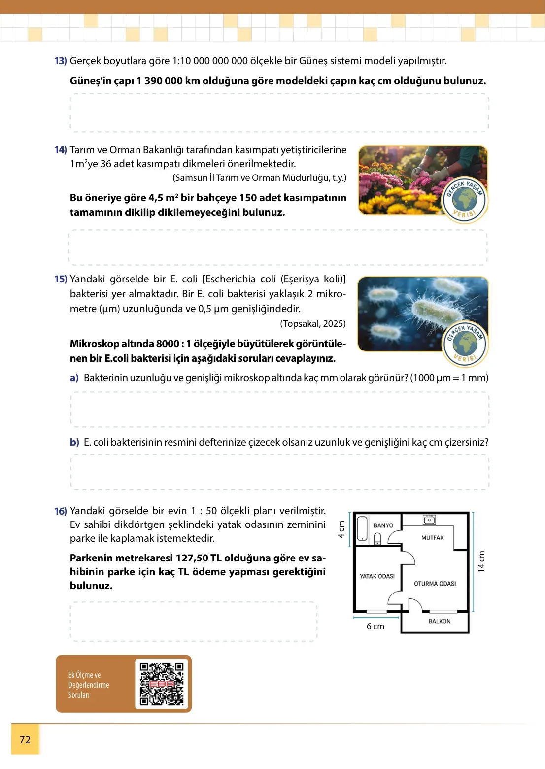 7. Sınıf Matematik Ders Kitabı Cevapları Meb Yayınları 2. Kitap Sayfa 72