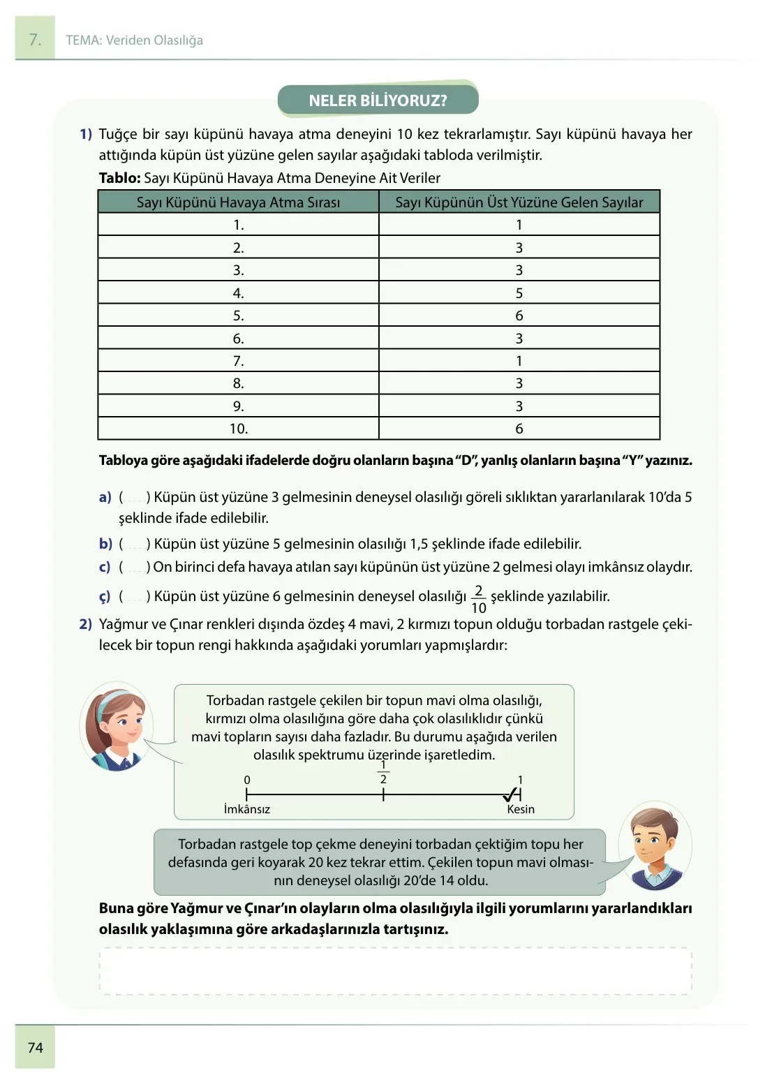 7. Sınıf Matematik Ders Kitabı Cevapları Meb Yayınları 2. Kitap Sayfa 74
