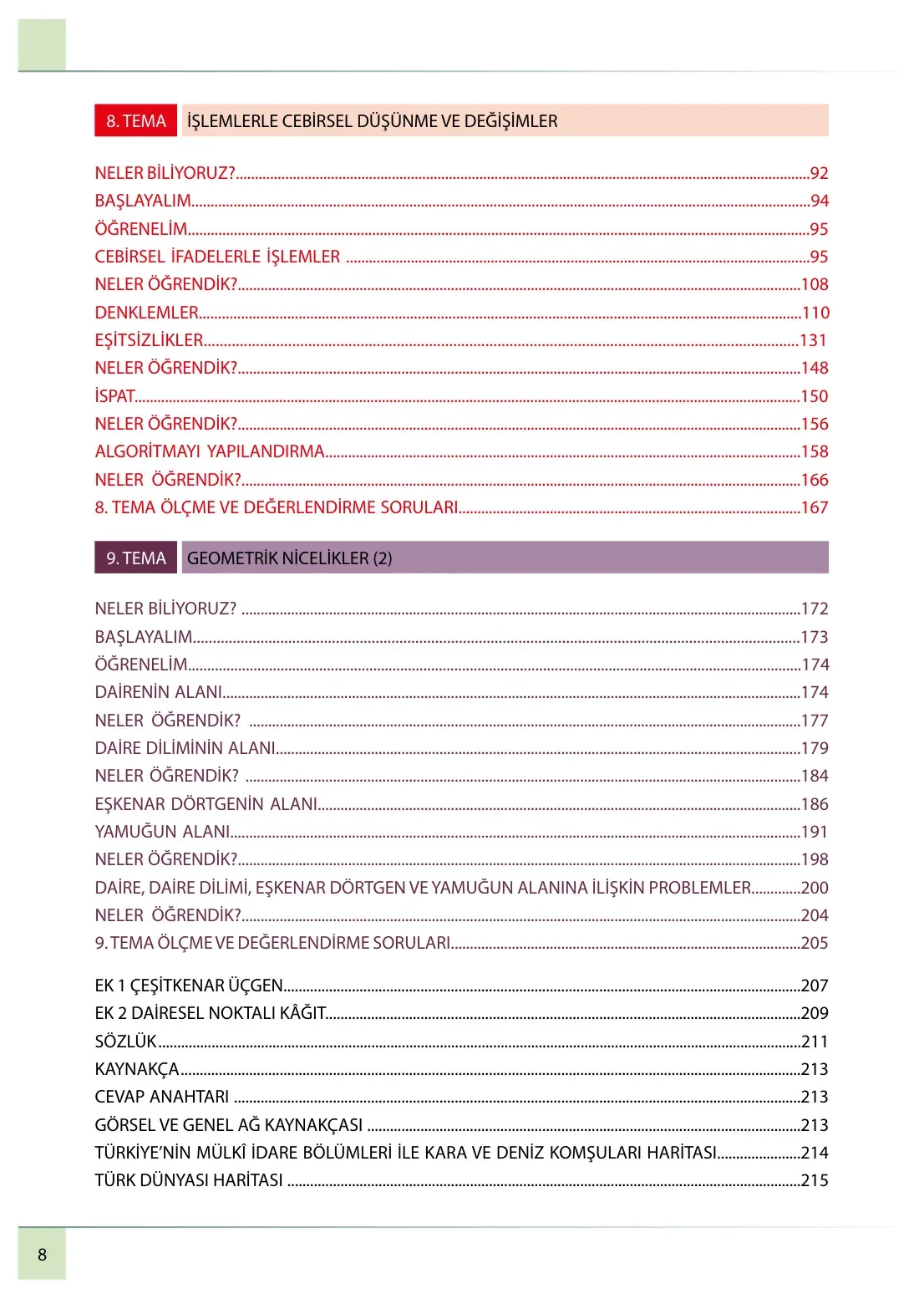 7. Sınıf Matematik Ders Kitabı Cevapları Meb Yayınları 2. Kitap Sayfa 8