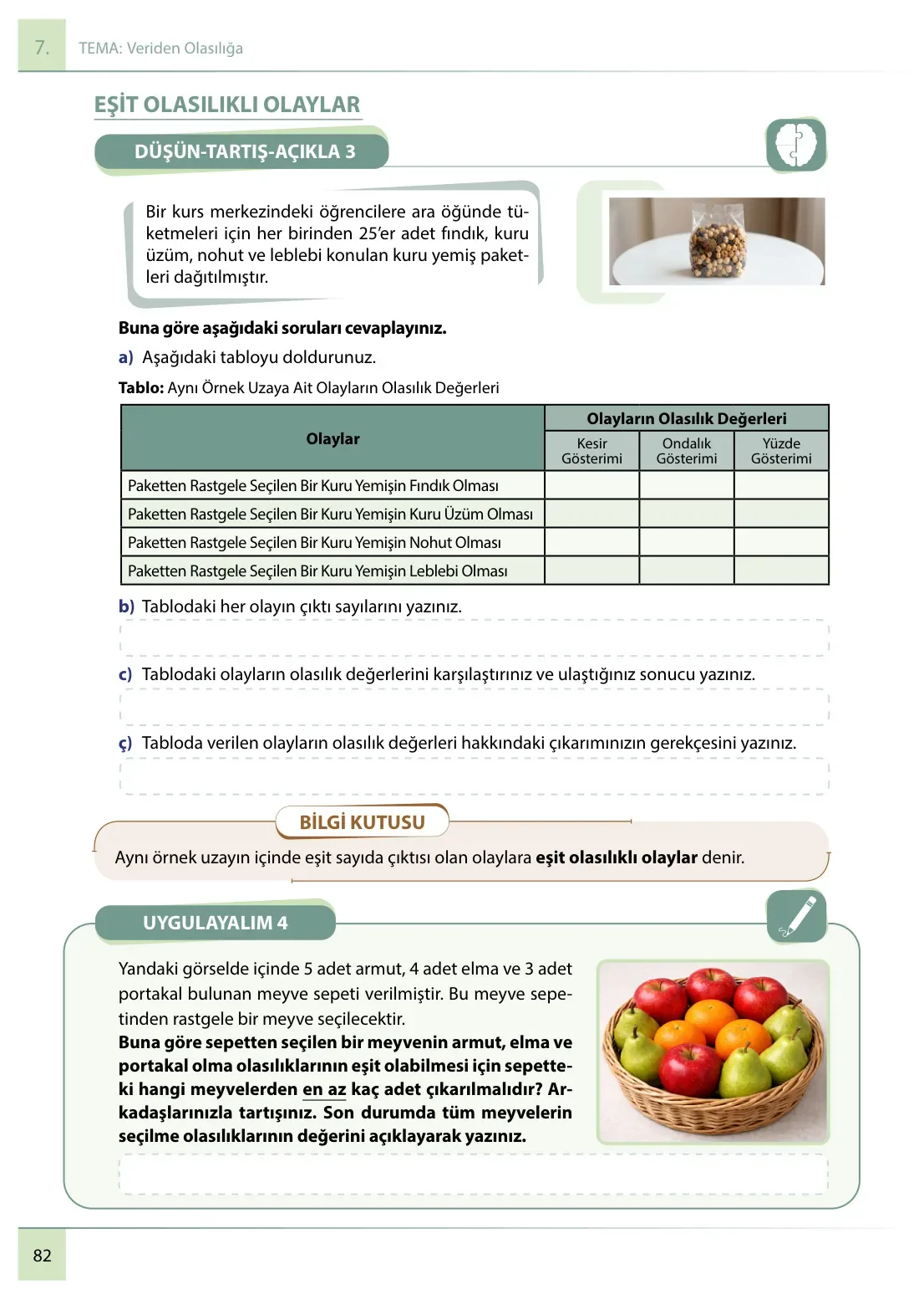 7. Sınıf Matematik Ders Kitabı Cevapları Meb Yayınları 2. Kitap Sayfa 82