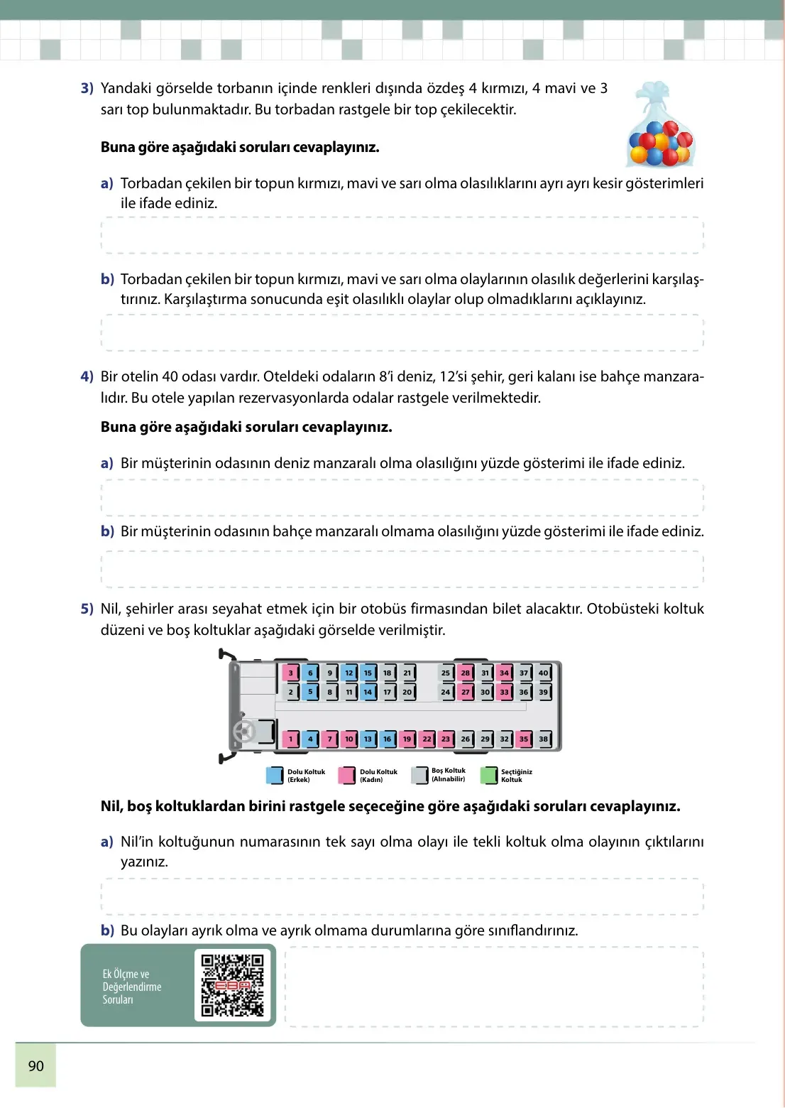 7. Sınıf Matematik Ders Kitabı Cevapları Meb Yayınları 2. Kitap Sayfa 90