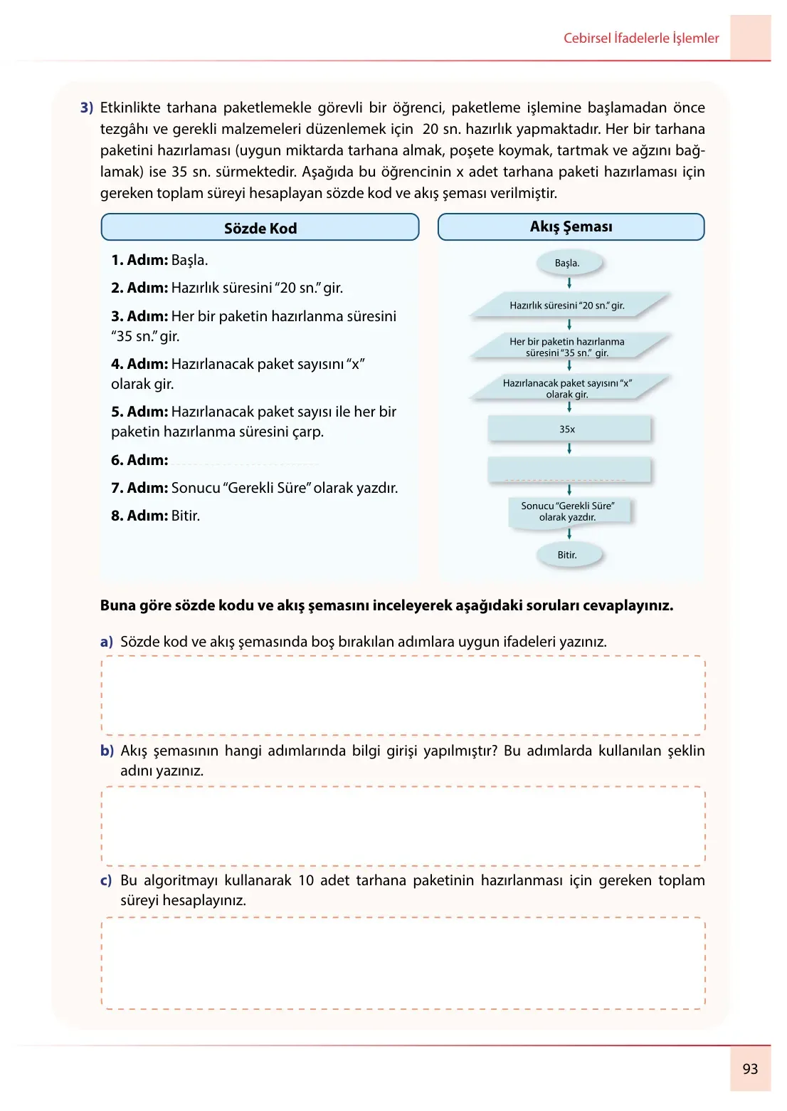 7. Sınıf Matematik Ders Kitabı Cevapları Meb Yayınları 2. Kitap Sayfa 93