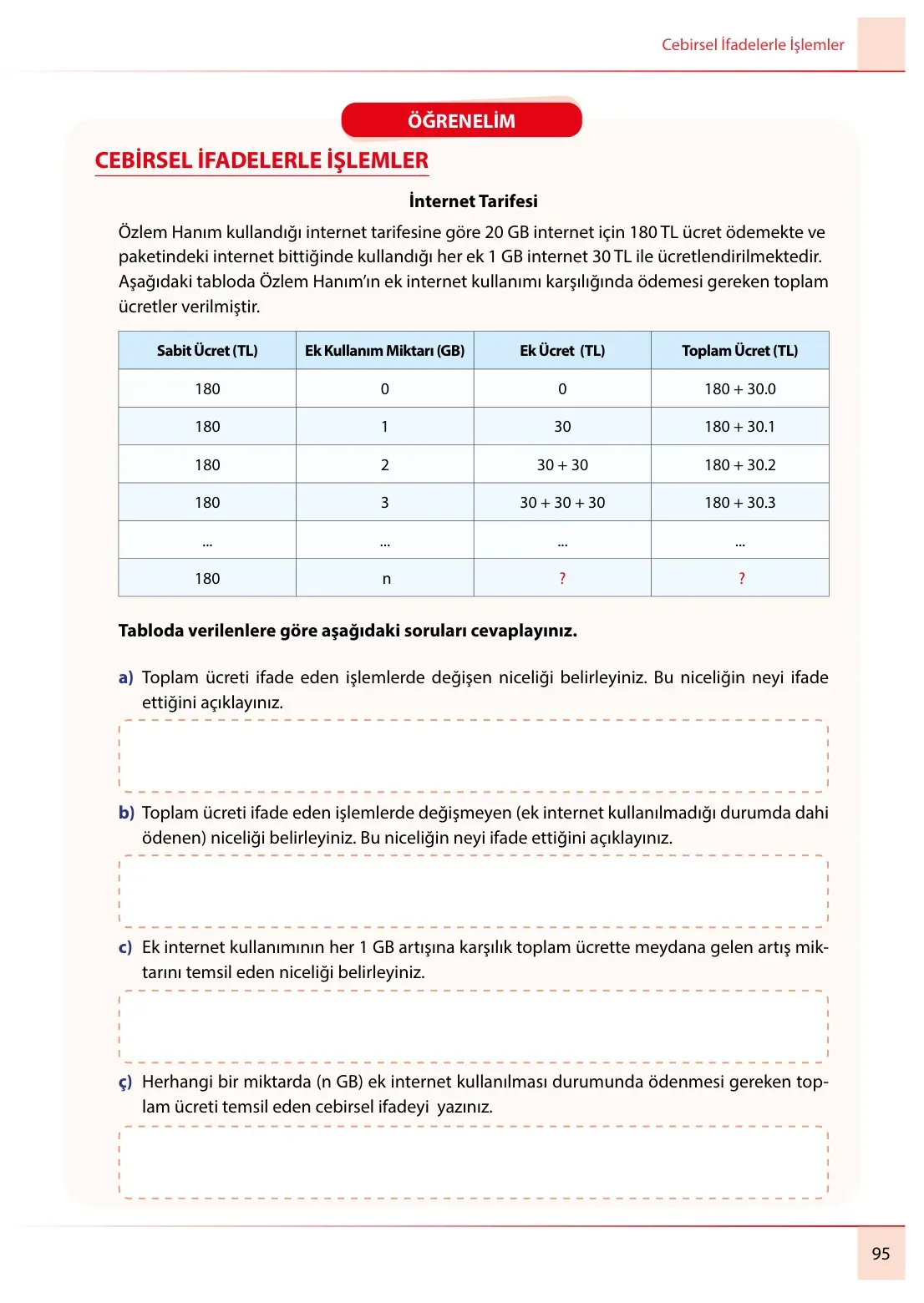 7. Sınıf Matematik Ders Kitabı Cevapları Meb Yayınları 2. Kitap Sayfa 95