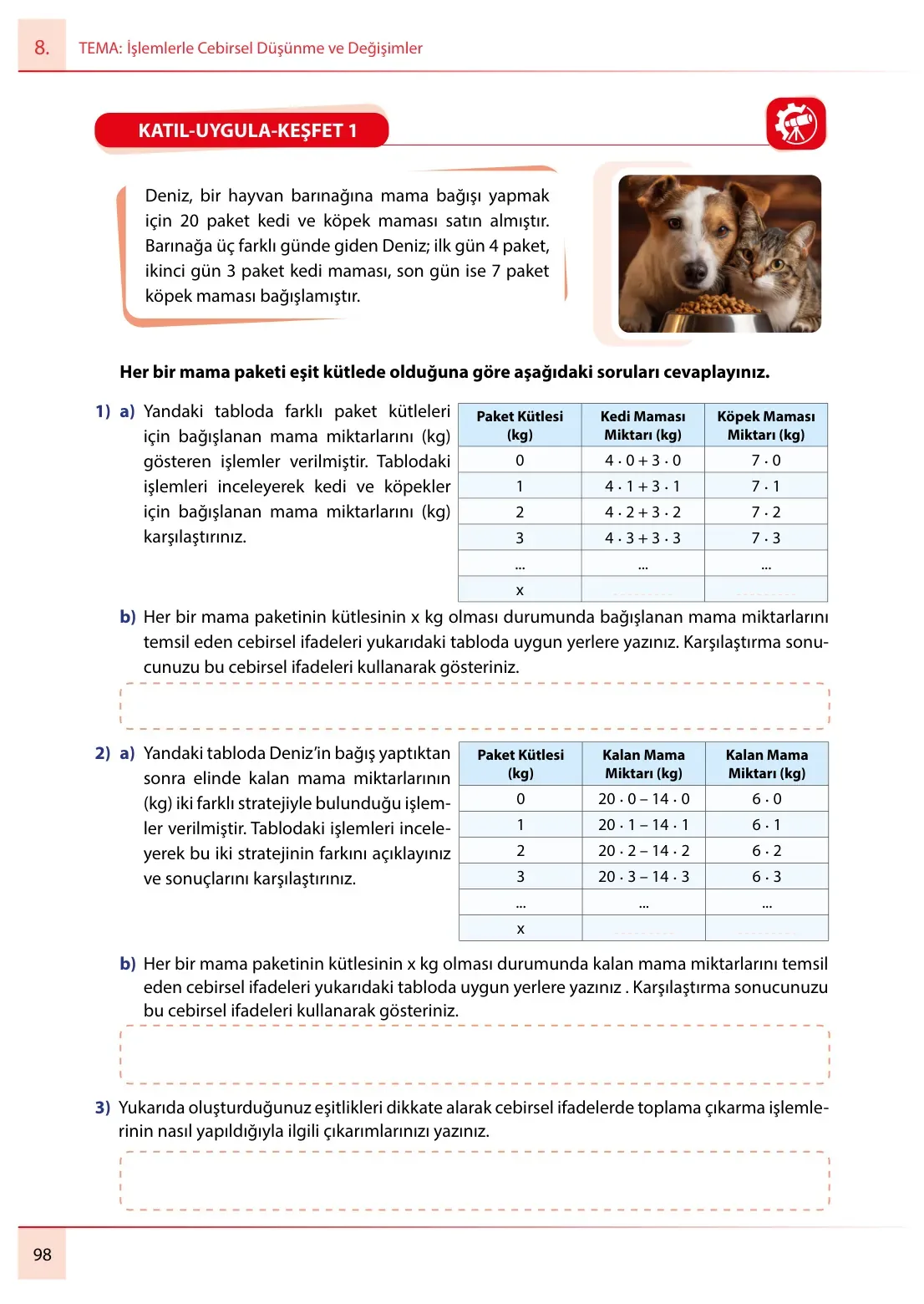 7. Sınıf Matematik Ders Kitabı Cevapları Meb Yayınları 2. Kitap Sayfa 98