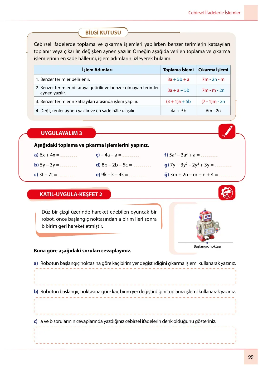 7. Sınıf Matematik Ders Kitabı Cevapları Meb Yayınları 2. Kitap Sayfa 99