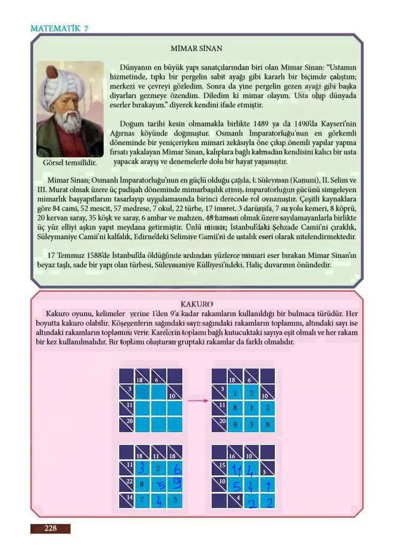7. Sınıf Matematik Ders Kitabı Cevapları Meb Yayınları Sayfa 228 Çözüm Görseli