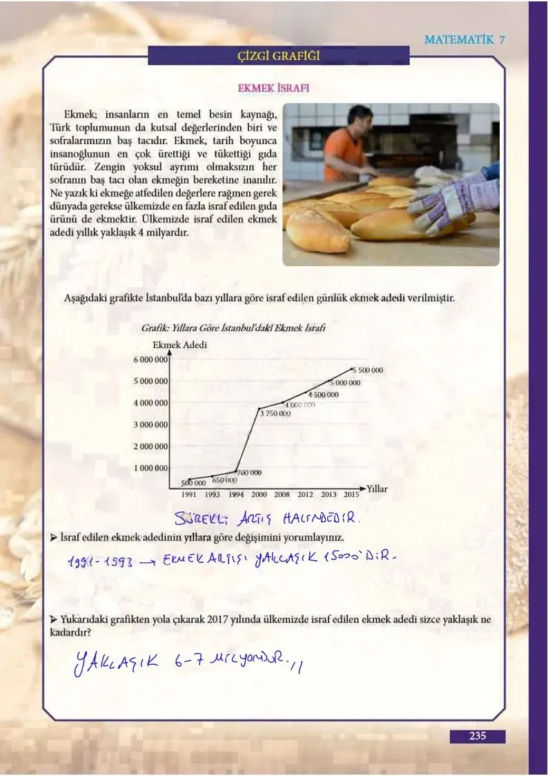 7. Sınıf Matematik Ders Kitabı Cevapları Meb Yayınları Sayfa 235 Çözüm Görseli