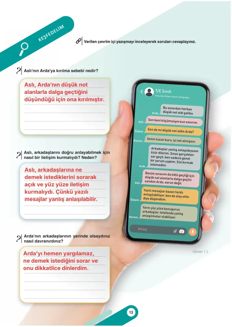 7. Sınıf Sosyal Bilgiler Ders Kitabı Cevapları Meb Yayınları 1. Kitap Sayfa 13 Çözüm Görseli