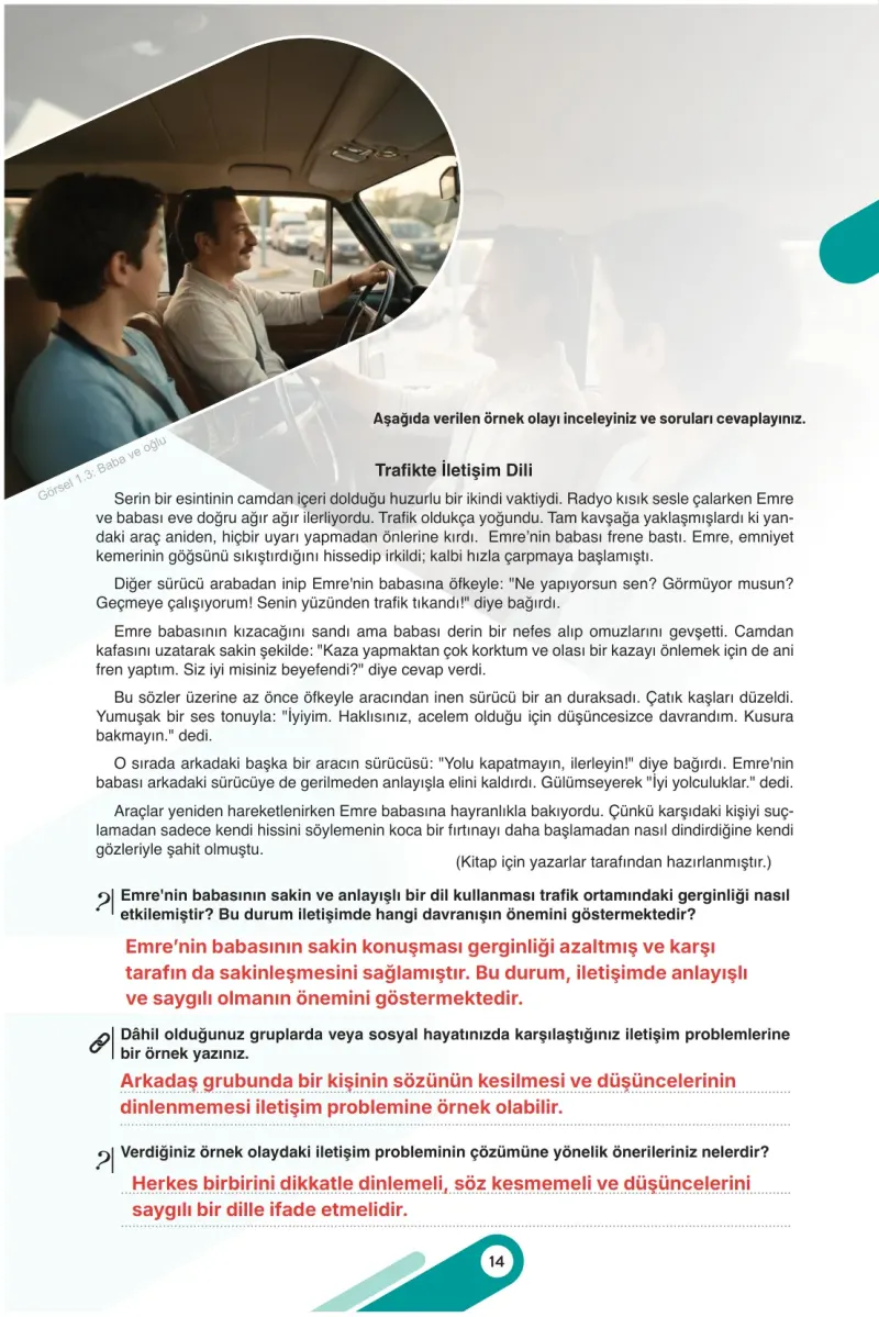 7. Sınıf Sosyal Bilgiler Ders Kitabı Cevapları Meb Yayınları 1. Kitap Sayfa 14 Çözüm Görseli