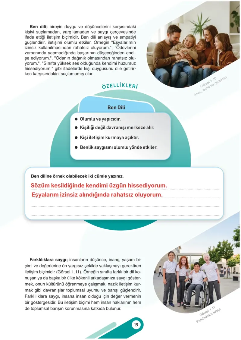 7. Sınıf Sosyal Bilgiler Ders Kitabı Cevapları Meb Yayınları 1. Kitap Sayfa 19 Çözüm Görseli