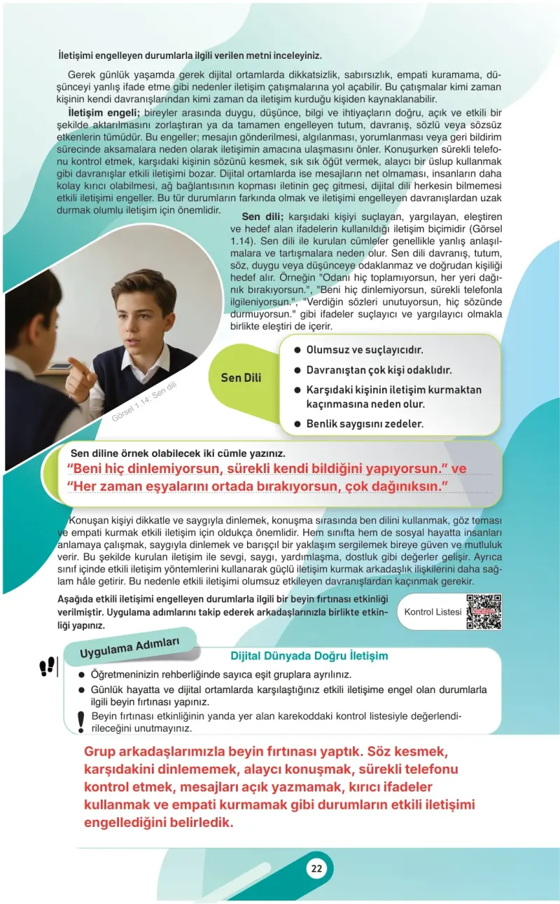 7. Sınıf Sosyal Bilgiler Ders Kitabı Cevapları Meb Yayınları 1. Kitap Sayfa 22 Çözüm Görseli