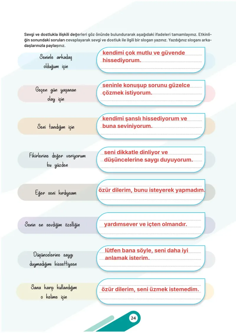7. Sınıf Sosyal Bilgiler Ders Kitabı Cevapları Meb Yayınları 1. Kitap Sayfa 24 Çözüm Görseli