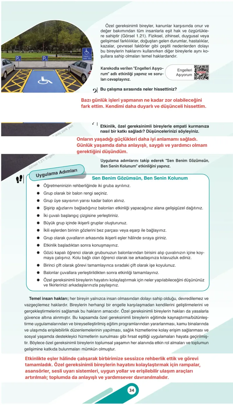7. Sınıf Sosyal Bilgiler Ders Kitabı Cevapları Meb Yayınları 1. Kitap Sayfa 34 Çözüm Görseli