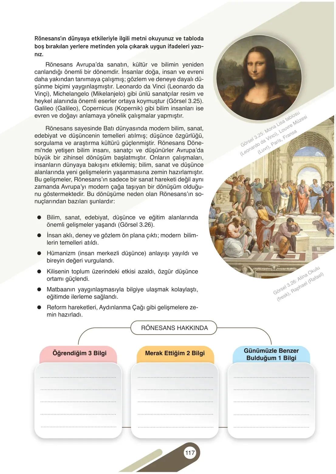7. Sınıf Sosyal Bilgiler Ders Kitabı Cevapları Meb Yayınları 1. Kitap Sayfa 117