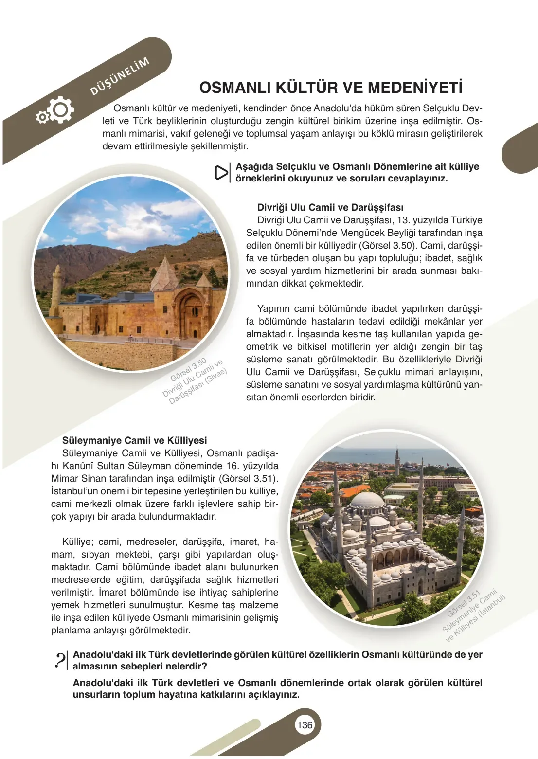 7. Sınıf Sosyal Bilgiler Ders Kitabı Cevapları Meb Yayınları 1. Kitap Sayfa 136