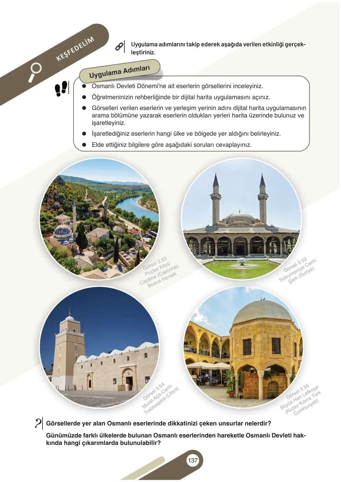 7. Sınıf Sosyal Bilgiler Ders Kitabı Cevapları Meb Yayınları 1. Kitap Sayfa 137