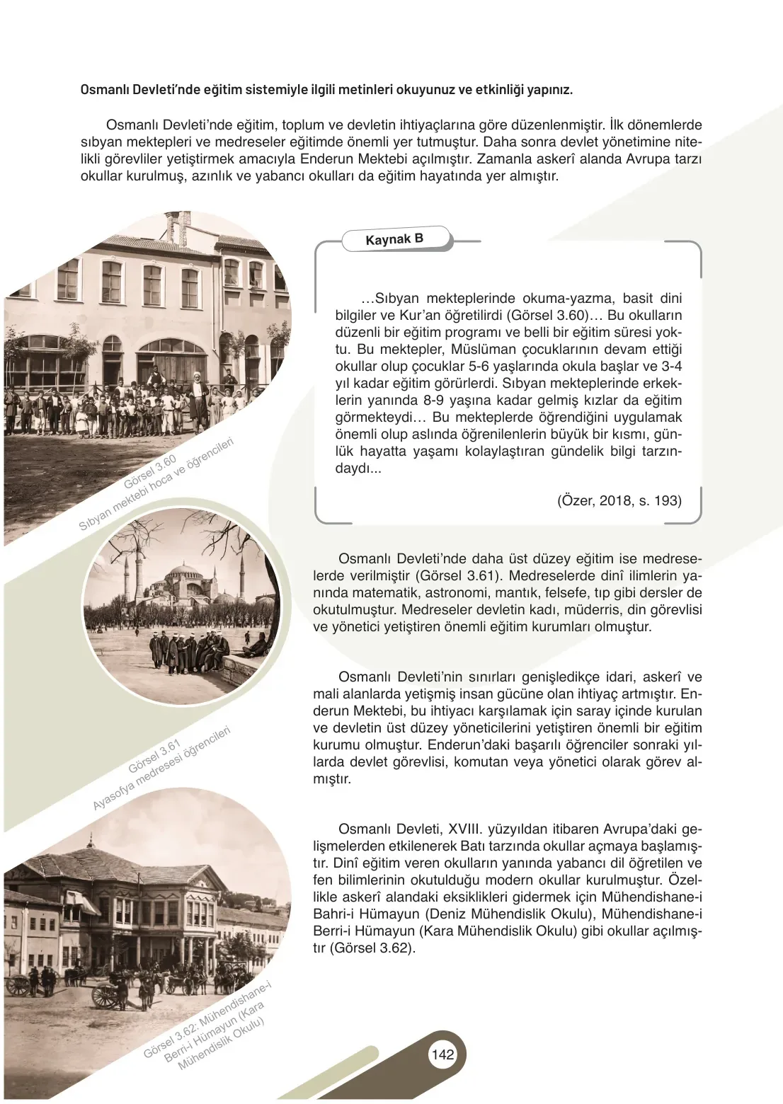 7. Sınıf Sosyal Bilgiler Ders Kitabı Cevapları Meb Yayınları 1. Kitap Sayfa 142