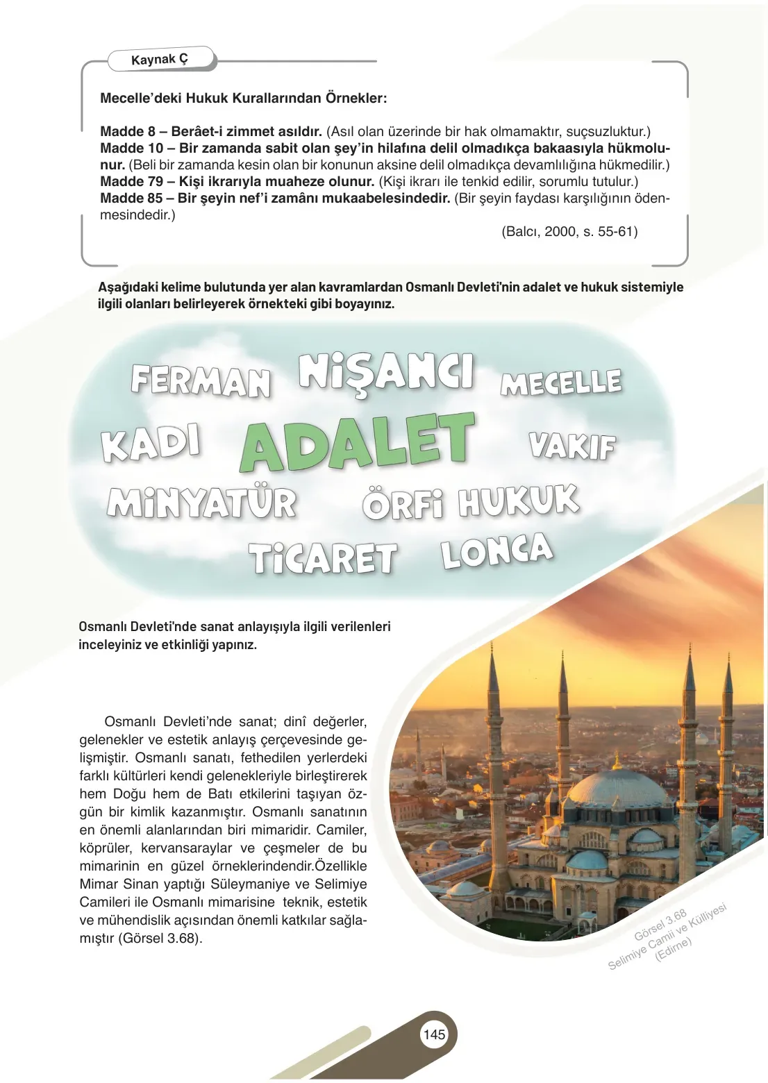 7. Sınıf Sosyal Bilgiler Ders Kitabı Cevapları Meb Yayınları 1. Kitap Sayfa 145