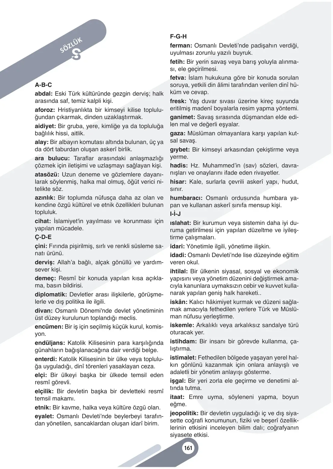 7. Sınıf Sosyal Bilgiler Ders Kitabı Cevapları Meb Yayınları 1. Kitap Sayfa 161