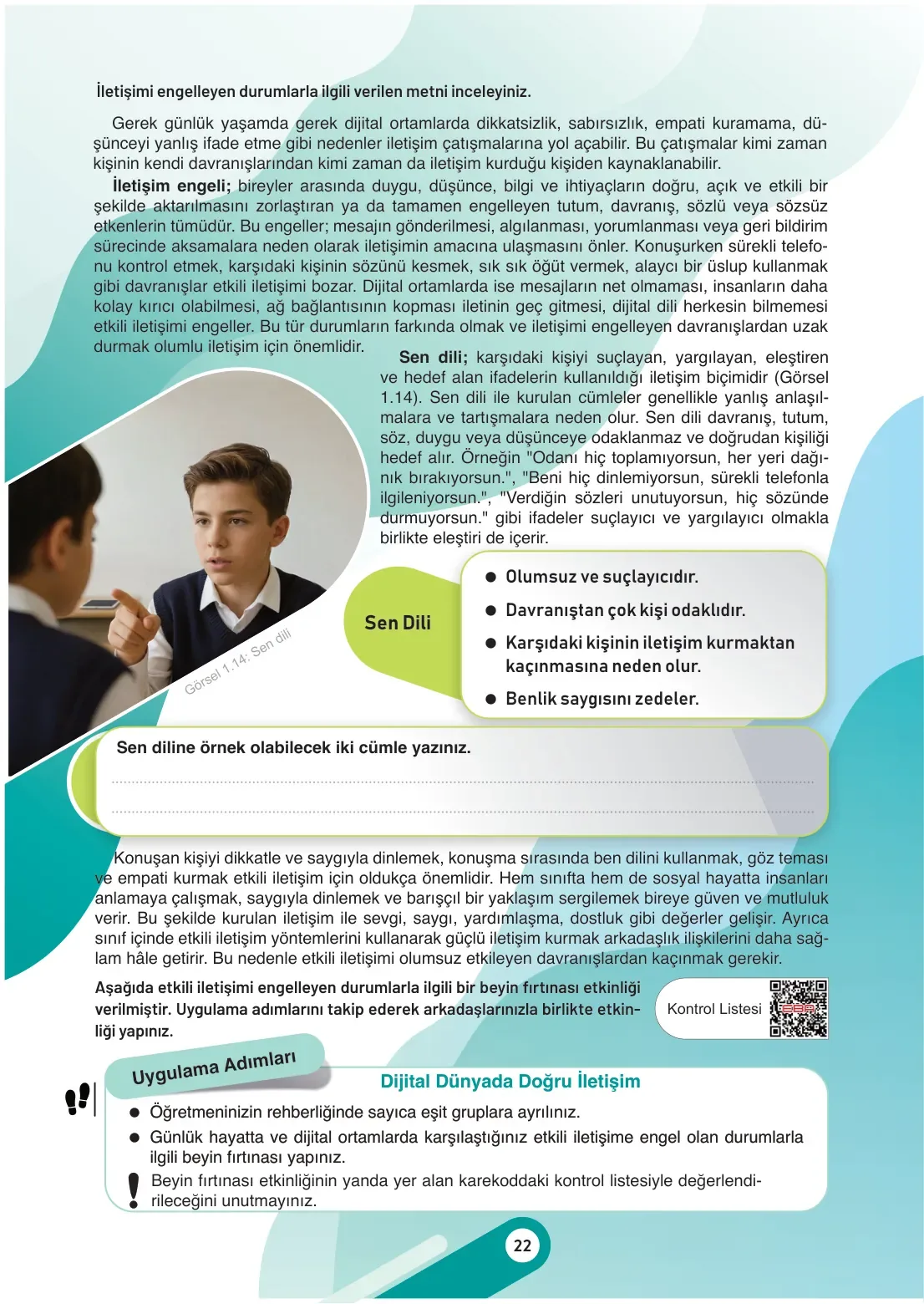 7. Sınıf Sosyal Bilgiler Ders Kitabı Cevapları Meb Yayınları 1. Kitap Sayfa 22