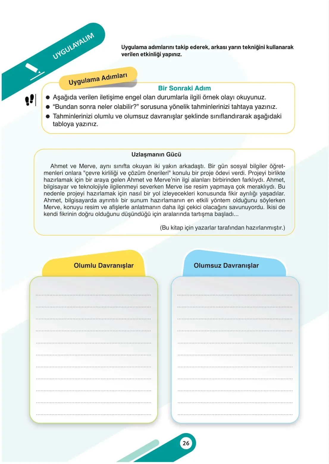 7. Sınıf Sosyal Bilgiler Ders Kitabı Cevapları Meb Yayınları 1. Kitap Sayfa 26