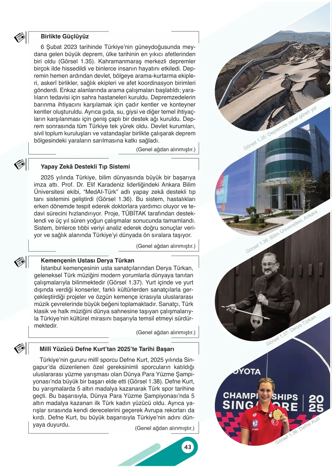 7. Sınıf Sosyal Bilgiler Ders Kitabı Cevapları Meb Yayınları 1. Kitap Sayfa 43