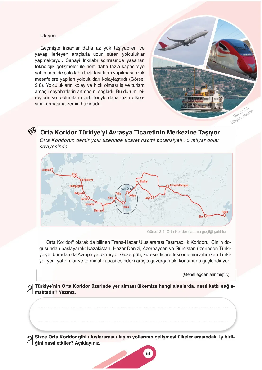 7. Sınıf Sosyal Bilgiler Ders Kitabı Cevapları Meb Yayınları 1. Kitap Sayfa 61