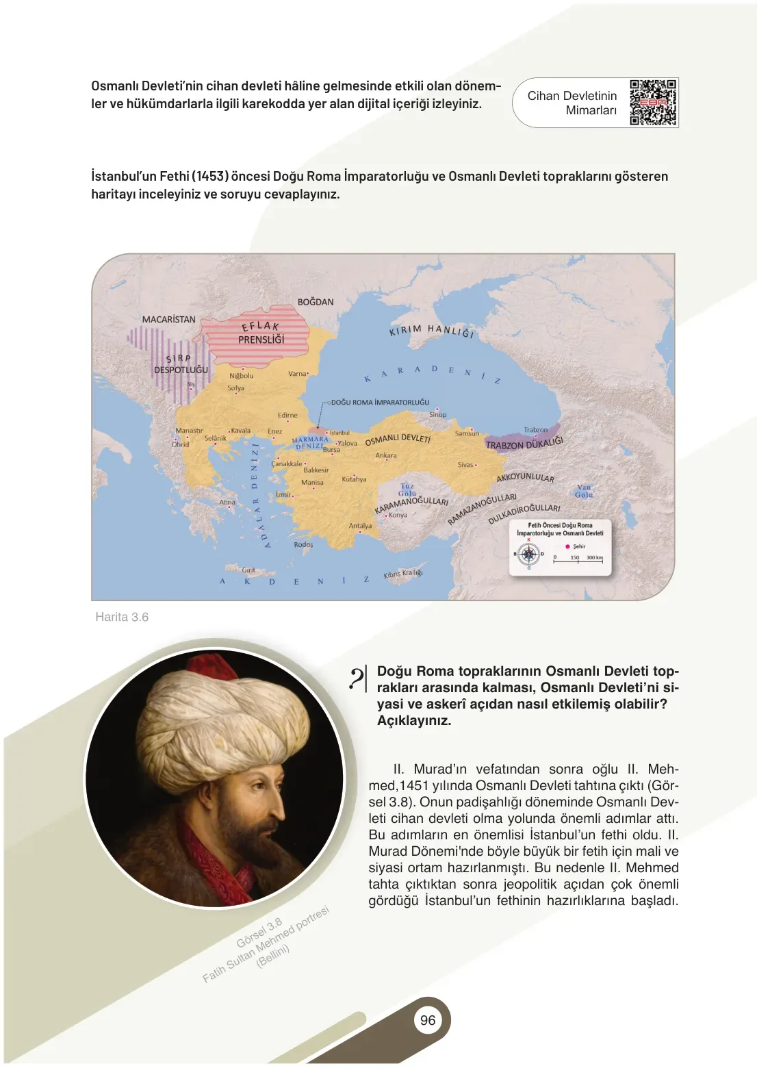 7. Sınıf Sosyal Bilgiler Ders Kitabı Cevapları Meb Yayınları 1. Kitap Sayfa 96