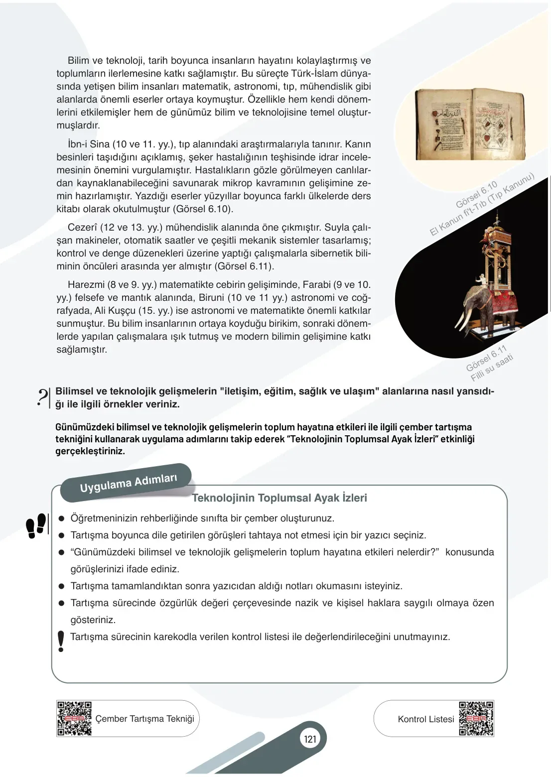 7. Sınıf Sosyal Bilgiler Ders Kitabı Cevapları Meb Yayınları 2. Kitap Sayfa 121