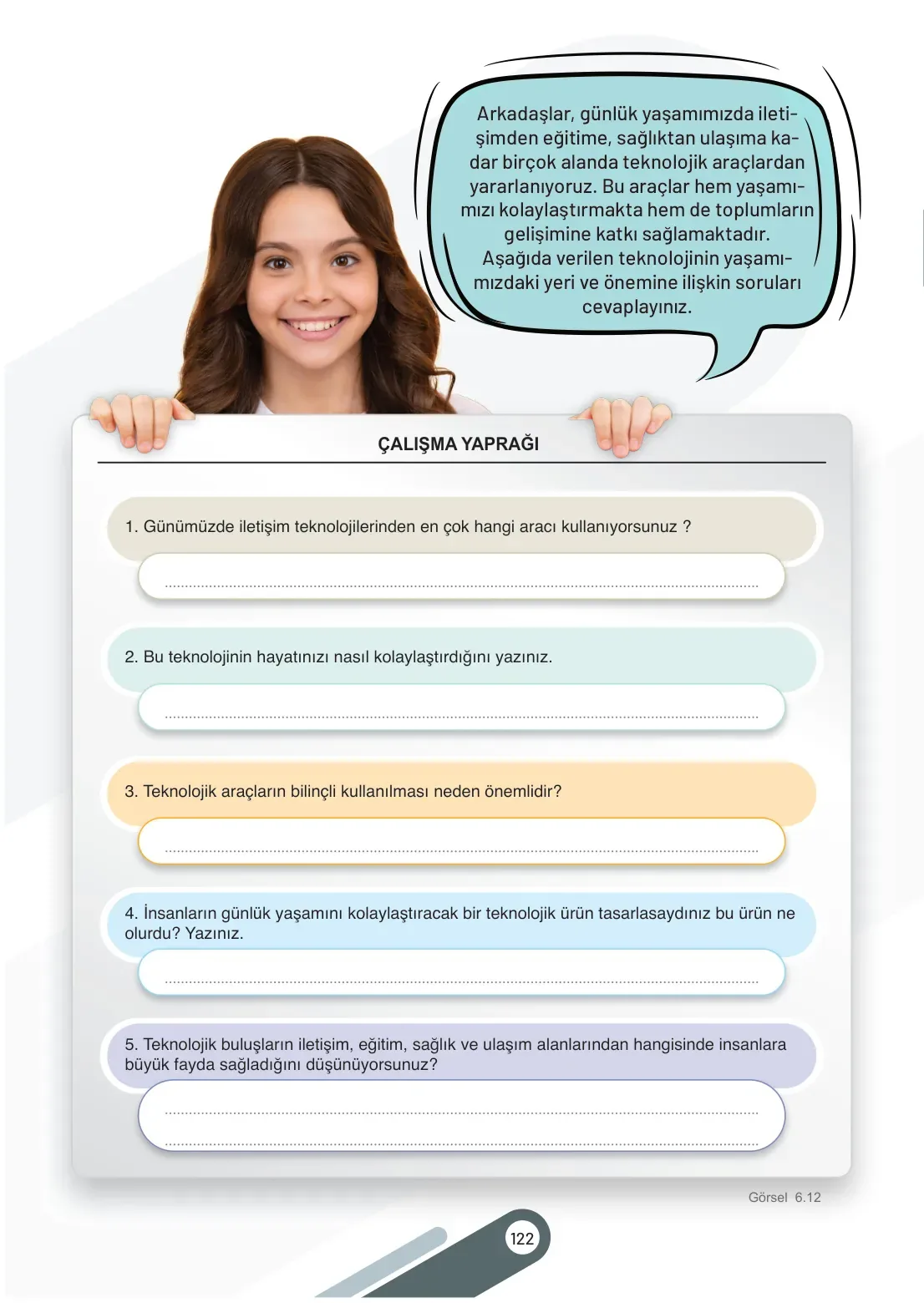 7. Sınıf Sosyal Bilgiler Ders Kitabı Cevapları Meb Yayınları 2. Kitap Sayfa 122