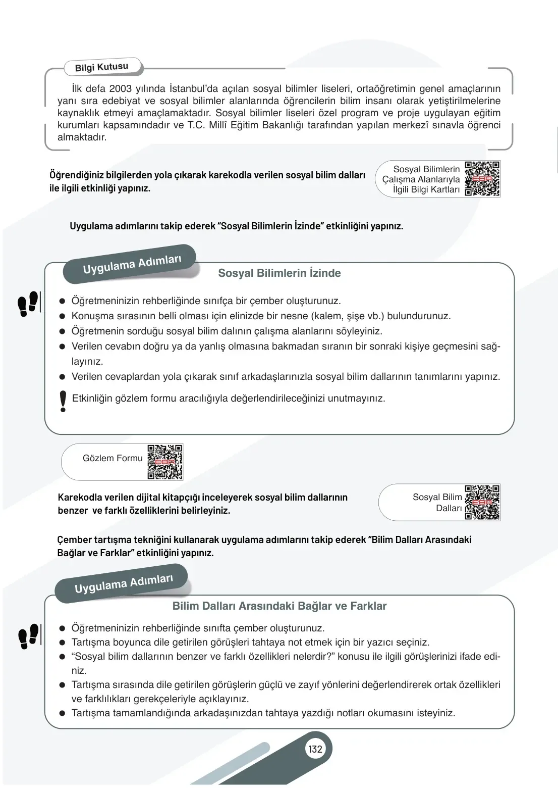 7. Sınıf Sosyal Bilgiler Ders Kitabı Cevapları Meb Yayınları 2. Kitap Sayfa 132