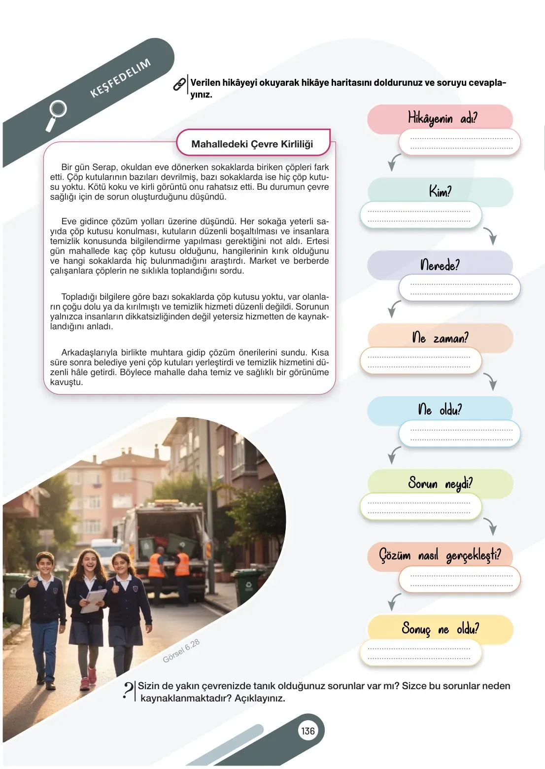 7. Sınıf Sosyal Bilgiler Ders Kitabı Cevapları Meb Yayınları 2. Kitap Sayfa 136